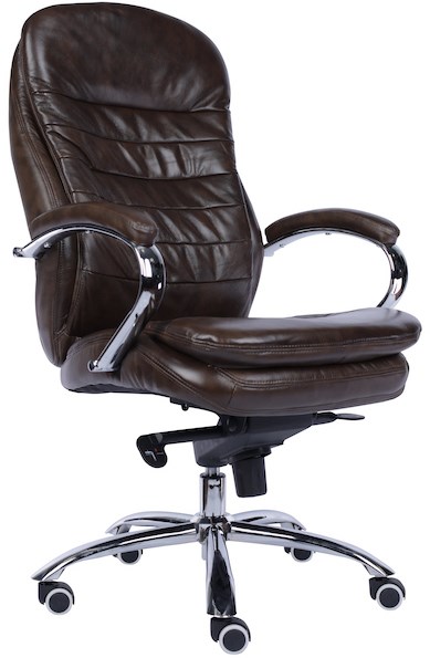 Кресло Everprof Valencia M кожа коричневый - фото 10193