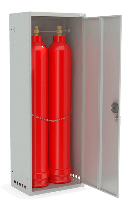Шкаф для кислородного баллона ШГР 40-2-4(2x40л) - фото 11670
