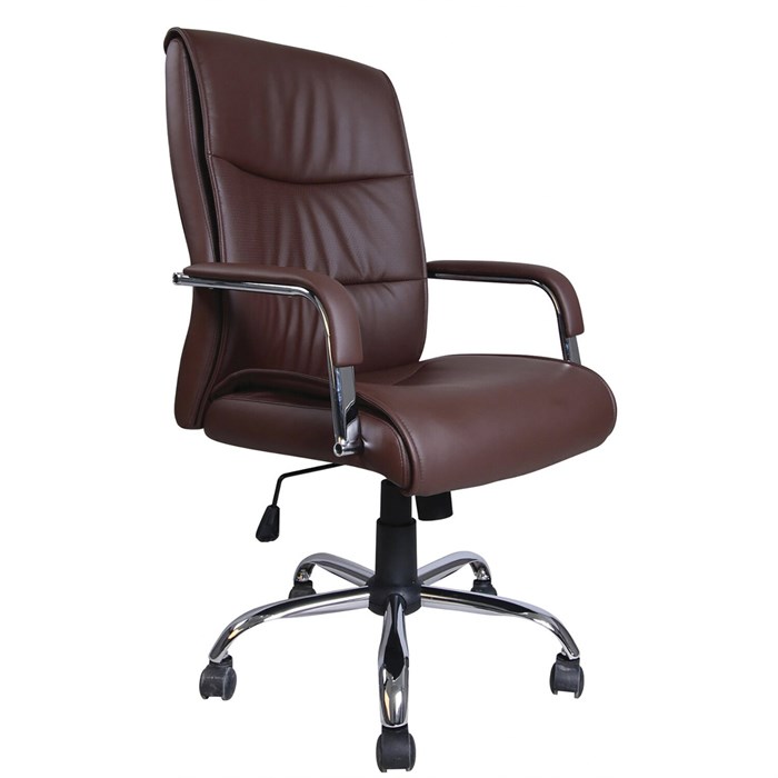 Кресло офисное BRABIX "Space EX-508", экокожа, хром, коричневое, 531164 - фото 12922