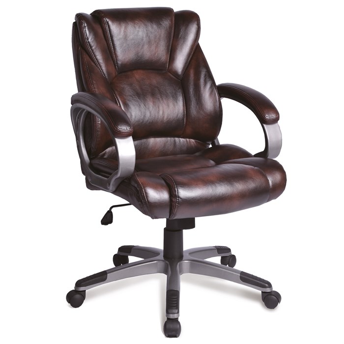 Кресло офисное BRABIX "Eldorado EX-504", экокожа, коричневое, 530875 - фото 13035