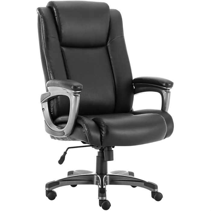 Кресло офисное BRABIX PREMIUM "Solid HD-005", НАГРУЗКА до 180 кг, рециклированная кожа, черное, 531941 - фото 13164