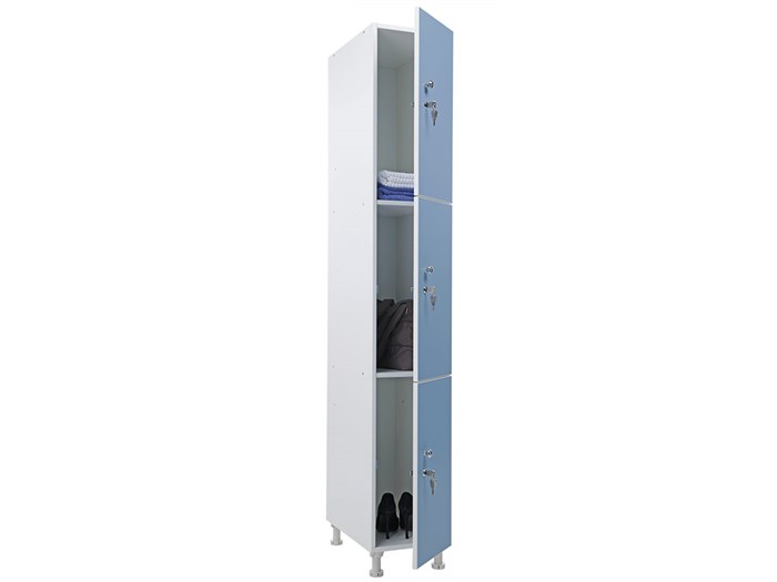 Шкаф для раздевалок WL 13-30 голубой/белый S35599635338