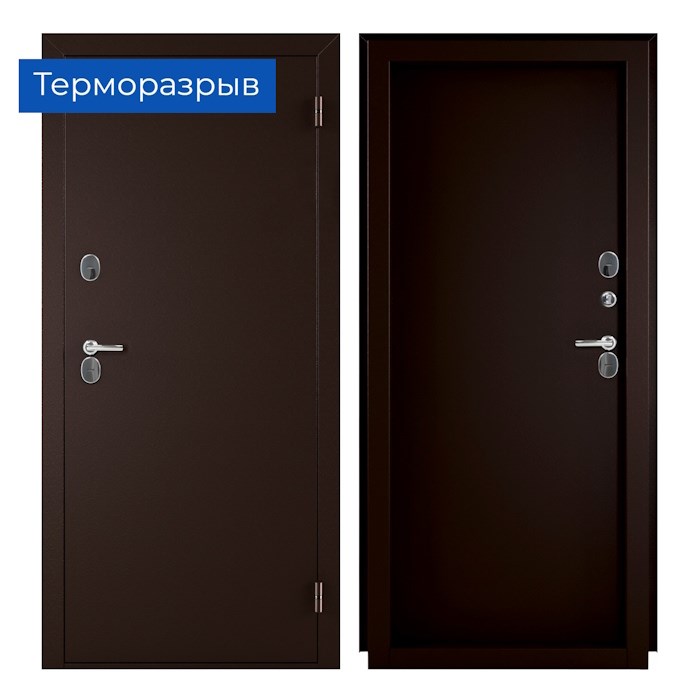 Металлическая дверь НОРД (терморазрыв) мет/мет 4587 - фото 18096