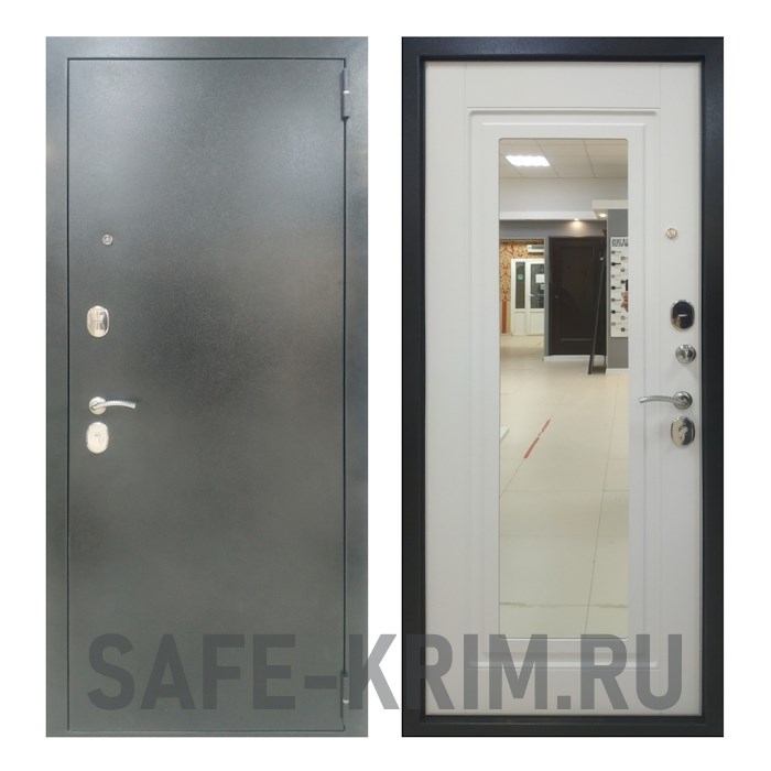 Дверь входная ХИТ ЗЕРКАЛО №2.1 Антик Серебро 4602