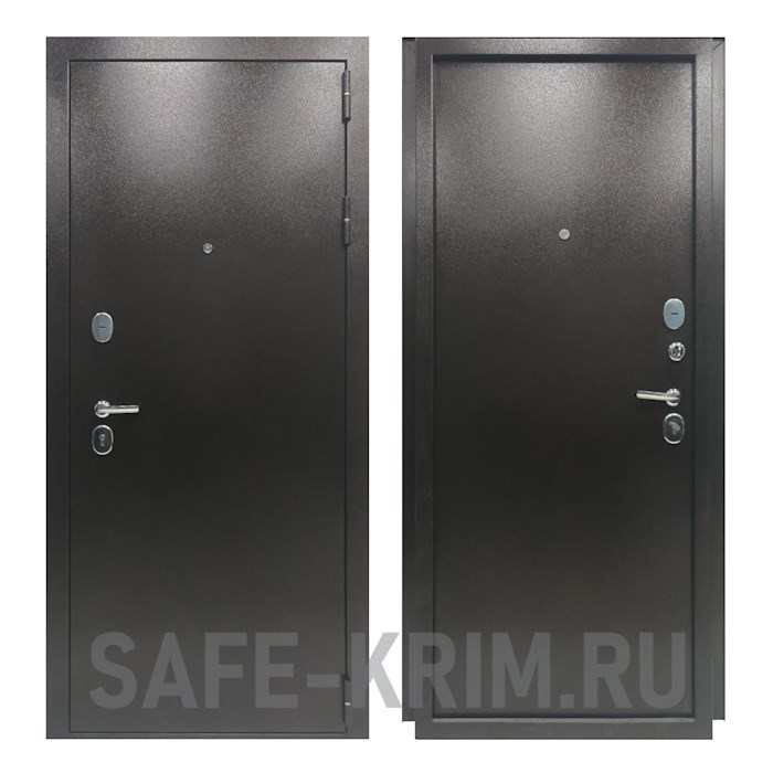 Дверь входная К70 МЕТ/МЕТ Антик Медь 4613