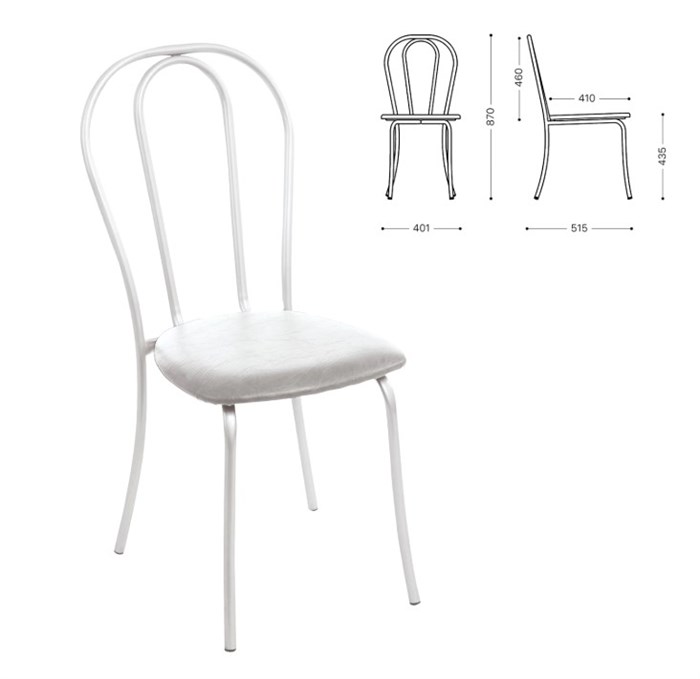 Стул обеденный для столовой (св.серый) 4617