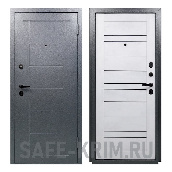 Металлическая дверь Титан 8С (бетон) 4186