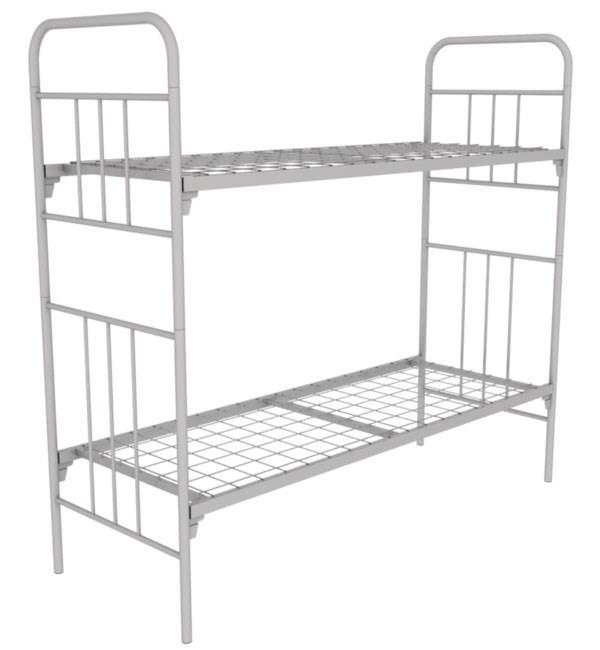 Кровать металлическая двухъярусная КМ6Д (1900х700, до 120 кг, сетка 100х100, 1 перемычка) КМ6Д