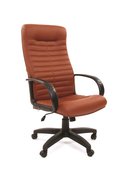 Кресло руководителя Chairman 480 LT Экокожа Terra 111 коричневая - фото 7366