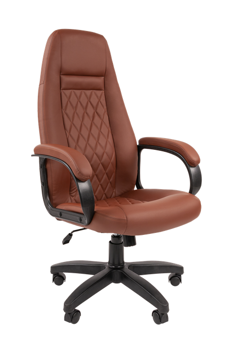Кресло руководителя Chairman 950 LT Экокожа коричневая - фото 7591