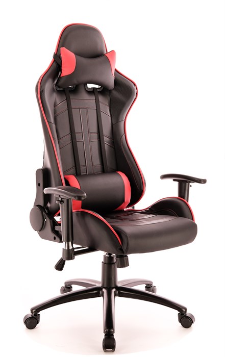 Кресло Everprof Lotus S10 экокожа черный/красный - фото 9884