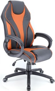 Кресло Everprof Wing Экокожа черный/оранжевый