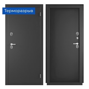 Металлическая дверь НОРД (терморазрыв) мет/мет Графит 4588