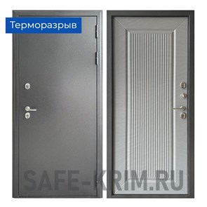 Дверь входная ТЕРЭКО (терморазрыв) Антик Серебро 4596