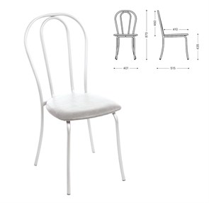 Стул обеденный для столовой (св.серый) 4617