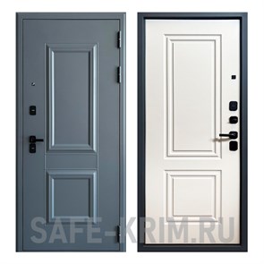 Дверь входная Трам Штамп 4.1 Муар серый 7024 4638