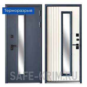 Дверь входная Даллас 7024 (терморазрыв) Муар серый 4648