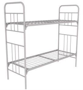Кровать металлическая двухъярусная КМ6Д (1900х700, до 120 кг, сетка 100х100, 1 перемычка) КМ6Д