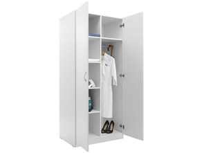 Шкаф для палат MF LH-2 1880 белый (Шкаф для одежды MW 2 1880 белый)