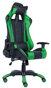 Кресло Everprof Lotus S9 экокожа черный/зеленый