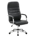 Кресло офисное BRABIX "Stark EX-547", экокожа, хром, черное, 531948 - фото 13002