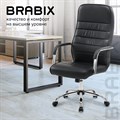 Кресло офисное BRABIX "Stark EX-547", экокожа, хром, черное, 531948 531948