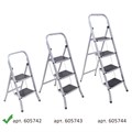 Стремянка стальная КЛАСС ПЛЮС, 2 ШИРОКИЕ СТУПЕНИ 20х30 см, верхняя площадка 45 см, до 120 кг, 123302 605742