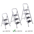 Стремянка стальная КЛАСС ПЛЮС, 3 ШИРОКИЕ СТУПЕНИ 20х30 см, верхняя площадка 69 см, до 120 кг, 123303 605743