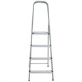 Стремянка сталь / алюминий 4 ступени, высота площадки 0,81м, дуга 0,6м, площадка 26х26см, до 150кг, вес 5,2кг НОВАЯ ВЫСОТА, 1130104 609084