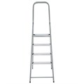 Стремянка сталь / алюминий 4 ступени, высота площадки 0,81м, дуга 0,6м, площадка 26х26см, до 150кг, вес 5,2кг НОВАЯ ВЫСОТА, 1130104 609084