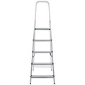 Стремянка алюминиевая 5 ступеней, высота площадки 1,04м, дуга безопасности 0,6м, площадка 26х26см, до 150кг, вес 4кг, НОВАЯ ВЫСОТА, 1110105 609081