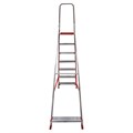 Стремянка алюминиевая 7 стандартных ступеней 9 см, площадка 1,5 м, нагрузка 225 кг, вес 7 кг, НОВАЯ ВЫСОТА, 3110107 602931