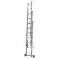 Лестница-трансформер 3-х секционная 3х7 ступеней, высота 4,5 м (3 секции по 1,9 м), нагрузка 150 кг, алюминий, НОВАЯ ВЫСОТА, 1230307 604885