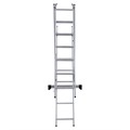 Лестница-трансформер 3-х секционная 3х7 ступеней, высота 4,5 м (3 секции по 1,9 м), нагрузка 150 кг, алюминий, НОВАЯ ВЫСОТА, 1230307 604885