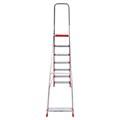 Стремянка алюминиевая 7 ШИРОКИХ СТУПЕНЕЙ 13 см, площадка 1,5 м, нагрузка 225 кг, вес 8 кг, НОВАЯ ВЫСОТА, 3117107, 5110107/3117107 604887