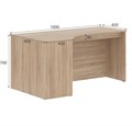 Стол угловой Simple SE-1600(L) левый эргономичный SE-1600(L)