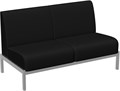 Диван Сандра 2х мест (черн) 3192