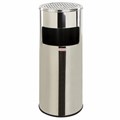 Урна с пепельницей 27 литров, 600х250 мм, нержавеющая сталь, зеркальная, LAIMA PROFESSIONAL, 606299 606299
