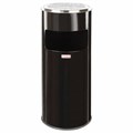 Урна с пепельницей 27 литров, 600х250 мм, нержавеющая сталь, черная, LAIMA PROFESSIONAL, 606300 606300