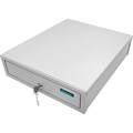 Ящик денежный для кассира "Меркурий 100.2", МАЛЫЙ, (БЕЗ ПОДКЛЮЧЕНИЯ ККМ), 333х407х103 мм, серый, М-100.2 291064