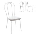 Стул обеденный для столовой (св.серый) 4617