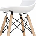 Стулья BRABIX "Eames CF-010", КОМПЛЕКТ 4 шт., пластик, опоры дерево/металл 532630