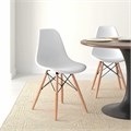 Стулья BRABIX "Eames CF-010", КОМПЛЕКТ 4 шт., пластик, опоры дерево/металл 532630