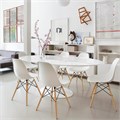 Стулья BRABIX "Eames CF-010", КОМПЛЕКТ 4 шт., пластик, опоры дерево/металл 532630