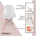 Стулья BRABIX "Eames CF-010", КОМПЛЕКТ 4 шт., пластик, опоры дерево/металл 532630