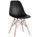 Стулья BRABIX "Eames CF-010", КОМПЛЕКТ 4 шт., пластик, опоры дерево/металл 532630