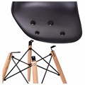 Стулья BRABIX "Eames CF-010", КОМПЛЕКТ 4 шт., пластик, опоры дерево/металл 532630