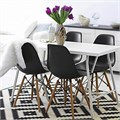 Стулья BRABIX "Eames CF-010", КОМПЛЕКТ 4 шт., пластик, опоры дерево/металл 532630