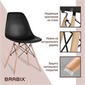 Стулья BRABIX "Eames CF-010", КОМПЛЕКТ 4 шт., пластик, опоры дерево/металл 532630