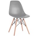 Стулья BRABIX "Eames CF-010", КОМПЛЕКТ 4 шт., пластик, опоры дерево/металл 532630